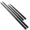 Recorte Lateral del Cuerpo, Qiilu 4PCS Impermeable Body Side Trim Negro Brillante Protector de Puerta Universal Moldura automotriz