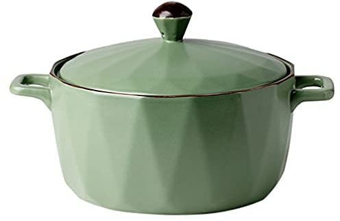 Ceramic Soup Cup Casserole Dish Soup Pot Soup Bowls Roaster with Lid Mini Casserole Saucepan Porcelain Terrine Soup Bowl Noodle Pot Cookware Onion Bowl-7.5Zoll 25X19CM