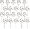 Fangoo 20 Pack 18cm Künstliche Silber Beeren für Weihnachtsbaum Deko Stechpalmenbeeren Zweige Dekorationen für Weihnachten Zuhause Holly Beeren für Handwerk Winter Urlaub Hochzeit Deko