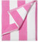 LULUHOME großes übergroßes Strandtuch – großes Baumwolltuch 91 x 178 cm, gestreiftes Pooltuch, großes Cabana-Schwimmtuch für Erwachsene (Männer und Frauen), Rosa