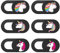 Webcam Cover 6 Pieces Thin Cover Set Camera Cover Slim Camera Accessories with Cute Protection of Your Privacy Design Webcam Cover for Laptop, PC, MacBook, iMac, iPad, Smartphone (Cat) (Unicorn)
