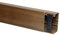 KOMIB 110 x 60 mm Kabelkanal /4 Farben/Kabelschacht / (mit Montagelochung im Boden) / je Stange 2 Meter (Braun (Holz Design), 1 x 2M = 2m)