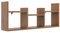 KUBUTKU Étagère murale décorative avec 6 étagères - 97 x 40 x 18 cm - Design scandinave moderne - Pour salon, cuisine, bureau, chambre à coucher, salle de bain - Noyer