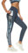Buepeara Sport Leggings Damen Sporthose mit Taschen, High Waist Tights Laufhose Fitnesshose Für Sport & Alltag -1988-06(Orange)/XS -3153-0553 (Blau)/XL