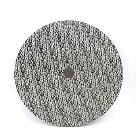 CAREG Tampons de polissage électrolytiques au diamant de 180 mm 7quot;Papier de verre sec humide de grain de diamant adapté au ponçage de polissage de granit de marbre de béton de verre Durable ( Size