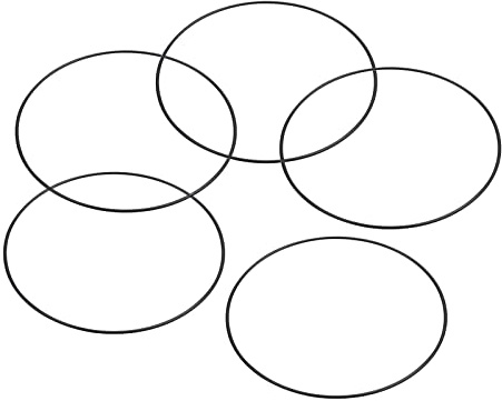 PATIKIL 10 Stück Dichtungsringe O-Ringe Gummidichtung 150mm AD 145mm ID 2.65mm Breite Nitrilgummi Unterlegscheibe Dichtungssatz Gummischeiben für Wasserhahn Autoreparatur Schwarz