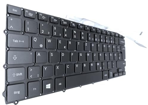 T-ProTek DEUTSCHE - Tastatur Keyboard Schwarz mit Rahmen, Beleuchtung kompatibel für Samsung NP900X3C-A03DE