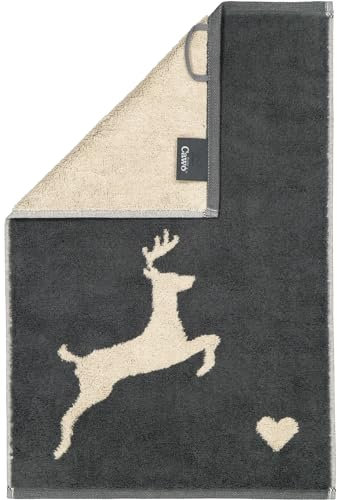 Cawö Handtücher Alpenchic Edition Hirsche 6228 Granit - 73