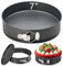 18CM Springform Cake Tin Baking Tin Non-Stick Cheesecake Pan with Removable Bottom Leakproof Round Cake Baking Pan Bakeware Springform Cake Pan 7 Inch
