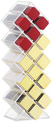 Lippenstift-Turm-Organizer | Transparenter Lippenstift-Organizer in Fischform mit 16 Fächern,Lipsticks Tower Lipgloss-Ausstellungsstand, Lipgloss-Aufbewahrungsbox für Frauen und Mädchen