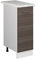 Vicco Unterschrank R-Line, Universalschrank, Grau/Weiß, 30 cm mit Tür, mit Arbeitsplatte