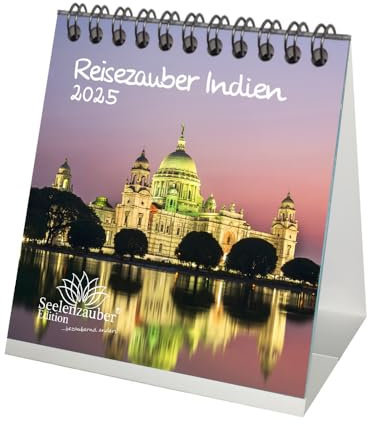 Reisezauber Indien Kalender für 2025 Format 10cm x 10cm Reise Neu-Delhi Land Urlaub Strand - Seelenzauber