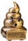 eberin · Der Champion des Humors: Resin Loser/Looser Pokal mit Wunschtext · Motiv: EIN Kothaufen-Emoji mit Gesicht · charmantern Verlierer Pokal · Größe 9,5 cm (OHNE Gravur)