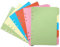 DY.2ten Ordner Trennblätter A5 6 Loch, 10 Blätter/2 Sets Register Index Teiler, Farbige Blanko für Ringbuch, Notizbuch, Planer