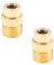 eMagTech 2 Stück Airbrush Schlauchadapter 1/8 Zoll BSP-Stecker Messing Airbrush-Adapter Kompatibel mit Airbrush 128 Und 138 Airbrush-Modellen