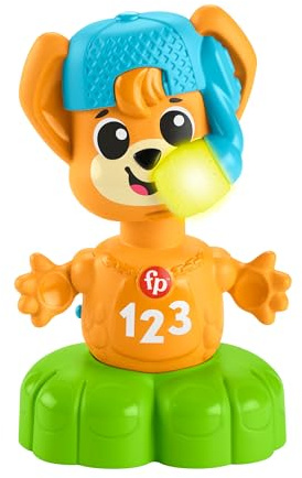 Fisher Price Animal Band Rino der Fuchs Lernen Sie Gegensätze, interaktiver Fuchs zum Lernen mit Bewegung, Bunte Lichter, Lieder und Geräusche, Kinderspielzeug, 9+ Monate, HYL02