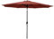 JJ. Parasol droit rond inclinable Juanito Ø300 cm Parasol droit Ø3 m Ouverture avec manivelle Toile professionnelle 240g/m2 renforcée résistante aux UV Rouge oxyde
