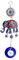 Cabilock Anhänger des Teufelsauges Blaue Verzierungen des Bösen Blicks Truthahnblaues Augendekor Hängendes Mit Bösem Blick Elefant-Ornament des Bösen Blicks Sonnenfänger Glas
