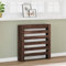 Homgoday Cubierta para radiador de roble marrón, 78 x 20 x 82 cm, madera multicapa para muebles, estante de almacenamiento, revestimiento para radiador tipo 852687