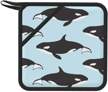 Modello animale balena, Presine, Presine da cucina in silicone anti-caldo, resistenti al calore