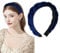 Haarreif Samt Geflochten Haarreifen Damen Stirnband Breit Haarband Vintage Gepolsterte Haarreifen Mode Stirnbänder Haarschmuck Kopfband für Frauen Mädchen Blau