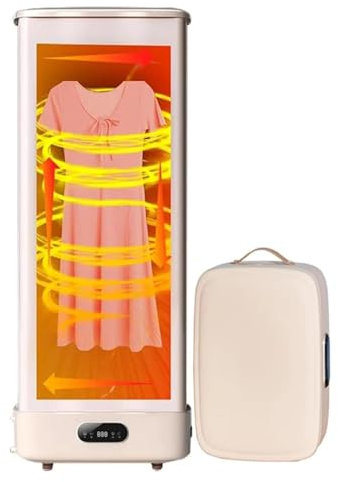 YMAOMAO Secadora de Ropa eléctrica, Secadora a Vapor portátil de 1000 W, Plancha automática, Secadora de Ropa eléctrica, circulación de Aire Caliente de 360°/Temporizador Inteligente de 240 Minutos