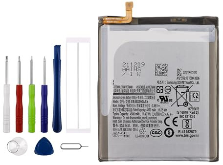 Vvsialeek EB-BG990ABY Batterie de rechange compatible avec Galaxy S21 FE SM-G990B avec kit d'outils