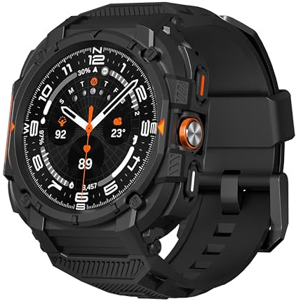 Diruite Funda Protectora para Samsung Galaxy Watch Ultra 47mm Funda+Pulsera,TPE One Hollow Funda Correa Resistente a Arañazos Pulseras para Samsung Galaxy Watch Ultra 47mm Case