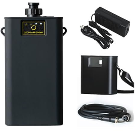 FREEDOH Batterie de treuil électrique 14,8 Volts Batterie au Lithium 14,8 V Batterie de Moulinet de pêche électrique 14,8 V Batterie Rechargeable 20000 mAh avec Chargeur