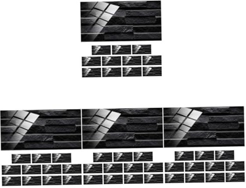 MAGICLULU 4 Sätze Wandfliese Abziehen Und Aufkleben Halter Tapetenkleister Und -abzieher Flüssig Klebrige Fliese Easy Putz Duschwände Hausbedarf Abnehmbarer Fliesenaufkleber Pvc 12 Blatt * 4