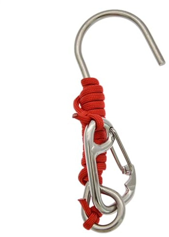 Pzuryhg Gancho de Arrecife de Buceo, Gancho de Buceo de Acero Inoxidable, Equipo de Seguridad Submarino Resistente, Clip de fijación Seguro, para Buceo, Corrientes Fuertes, exploración Marina