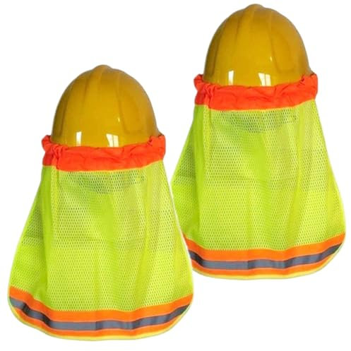 Dtaigou Schutzhelm-Visier – Schutzhelm, volle Krempe, UV-Schutz, volle Krempe, Helmzubehör, verstellbar, leicht, Nackenschutz für Klettern und Gartenarbeit