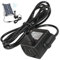 Bomba solar de agua DC 22V-24V 3W Mini Bomba de fuente solar para el acuario de pájaros de estanque de jardín, característica de agua sumergible tranquila de 300 l/h con spray de 4.9 pies, sin p