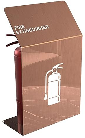 FeuerlöScher Box Brandschutzpaket Feuerlöscherschrank aus Edelstahl, Feuerlöscherkoffer für die Lobby, Feuerlöscherschild für Gewerbe/Privat, Dekoration für Brandschutzgeräte