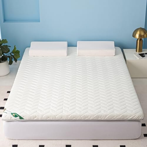 LDLCYCN White/5cm,70x190cm, Boden Futon Matratze Topper Verdicken 5Cm/8Cm Japanische Futon Matratze Pad Atmungsaktiv Komfortabel Klappbar Campingmatratze Schlafkisse Für Schlafzimmer
