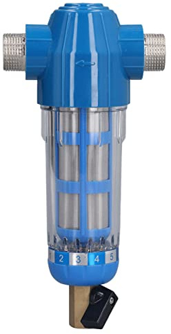 Stylebest Filtre de Lavage à Contre-courant G3/4, Filtre de Purification D'eau de Tuyau de Sédiments Durable pour le Bétail de Ferme Domestique 22.5x10.8 Cm