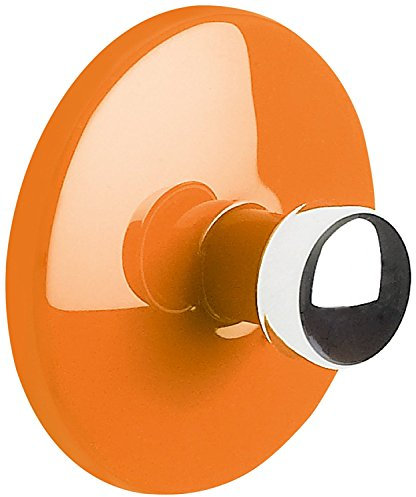 Spirella Handtuchhaken Haken Selbstklebend Bad und Küche Bowl Handtuchhalter Kleiderhaken Ohne Bohren Ø5 cm - Orange