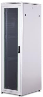 DIGITUS Netzwerkschrank - 19-Zoll Rack 42HE - 60x80 cm - Unique Serie - Traglast 800 kg - Nutztiefe 743 mm - Grau