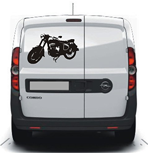 blattwerk-design AWO 425, Motorrad - KFZ-Aufkleber - Autoaufkleber Größen (300 mm x 180 mm, M090 Silber)