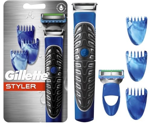 Gillette tous usages Styler : tondeuse à barbe pour homme, rasoir et bordure – Fusion rasoirs pour homme/Styler