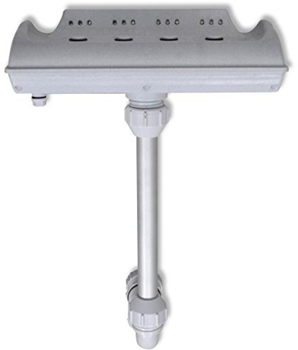 Festnight Fontaine pour Piscine Cascade Équipée de 4 Jets d'eau et 12 Lumières LED