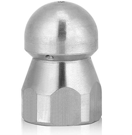 Zerodis High Pressure Washer Drain Sewer Jetter Nozzle 3/8 Inch Drain Blaster Nozzle