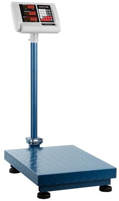 Steinberg Systems Plattformwaage 300kg / 50g Digitale Waage Paketwaage Industriewaage (40 x 50 cm, klappbares Display)