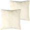 Bestlivings Flauschige Kissenhülle Celina (60 x 60 cm / 2er Pack) - Kuscheliger Bezug mit Reißverschluss Champagner ideal für Dekokissen und Sofakissen
