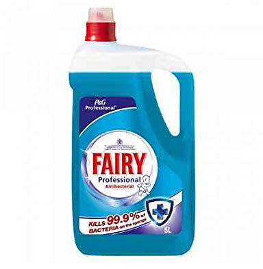 Fairy 2x Professional Antibacterial washing Up Liquid 5Ltr.