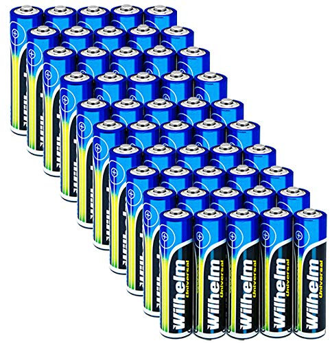 Wilhelm Universal Batterien AA Mignon AAA Mikro 9V Block (AAA Mikro, 50)