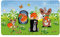 Maulwurf Kinderbrettchen mit eigener Gravur/Namen Frühstücksbrettchen (Unser Sandmännchen)