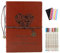 YHH Fotoalbum zum selbstgestalten Schwarze Seiten, Vintage Leder Hochzeit Gästebuch Ringbuch Scrapbook Album zum Einkleben Fotobuch Jahrestag Weihnachten Geschenk Männer Frauen Ihn Sie Liebe 26x18 cm