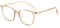Kelens UV-Schutz Blaulichtfilter Brille Damen Herren Quadratische Klare Linse Nerdbrille Retro Brille Augenbelastung Reduzieren Computerbrille