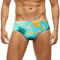 Arcweg Maillot de Bain Homme Slip Doublure avec Rembourré Souple Amovible Cordon de Serrage Réglable Confortable Gros Ananas L(EU)